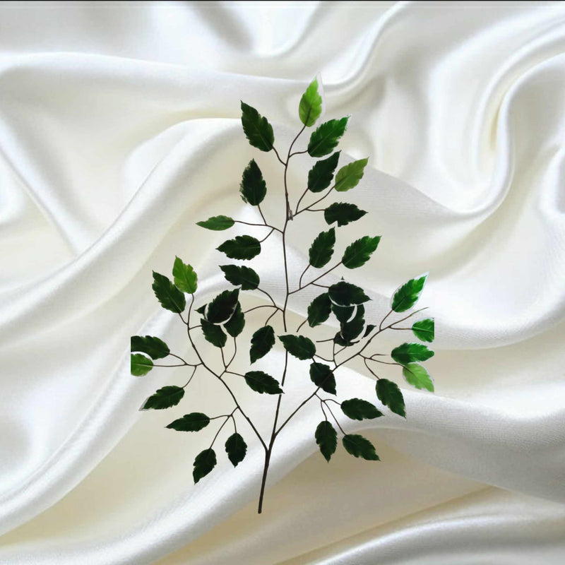Variegated Ficus Spray | Evergreen Silk Plants