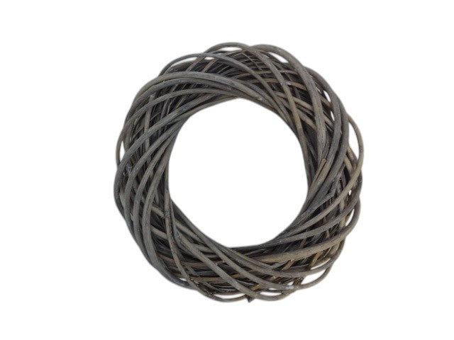 35cm Gray Wicker Wreath Base