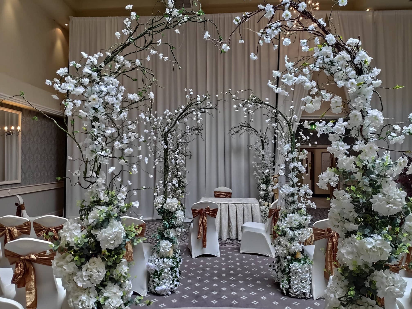 Enchanted Wedding Ceremony Package up to 10 trees - Evergreen Silk Plants