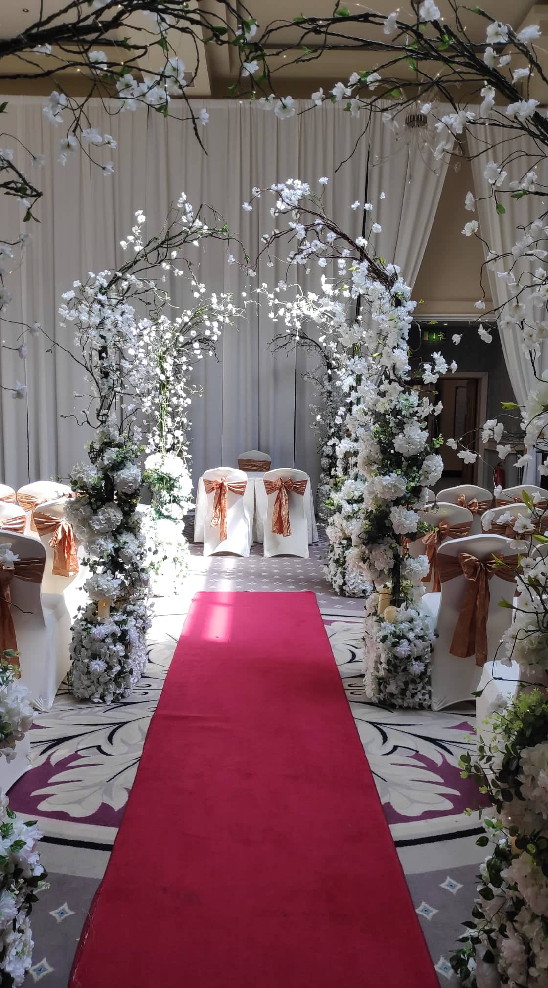 Enchanted Wedding Ceremony Package up to 10 trees - Evergreen Silk Plants
