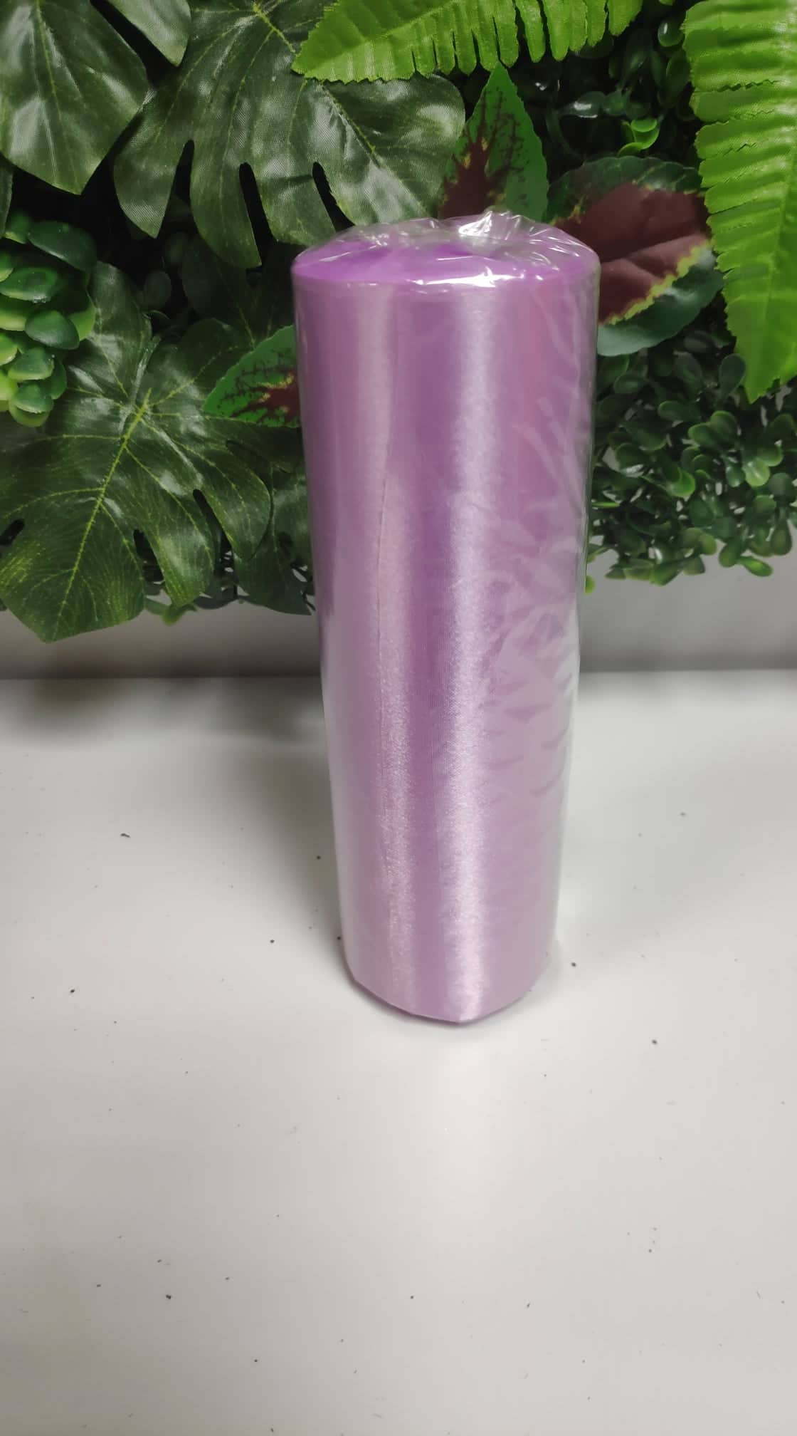 Satin Ribbon 16cm x 10 yards Lavender - Evergreen Silk Plants