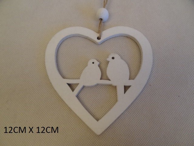 Heart Pendant 12cm - Evergreen Silk Plants