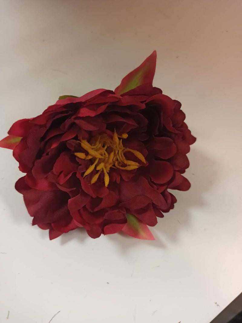 zinnia flowerhead red - Evergreen Silk Plants