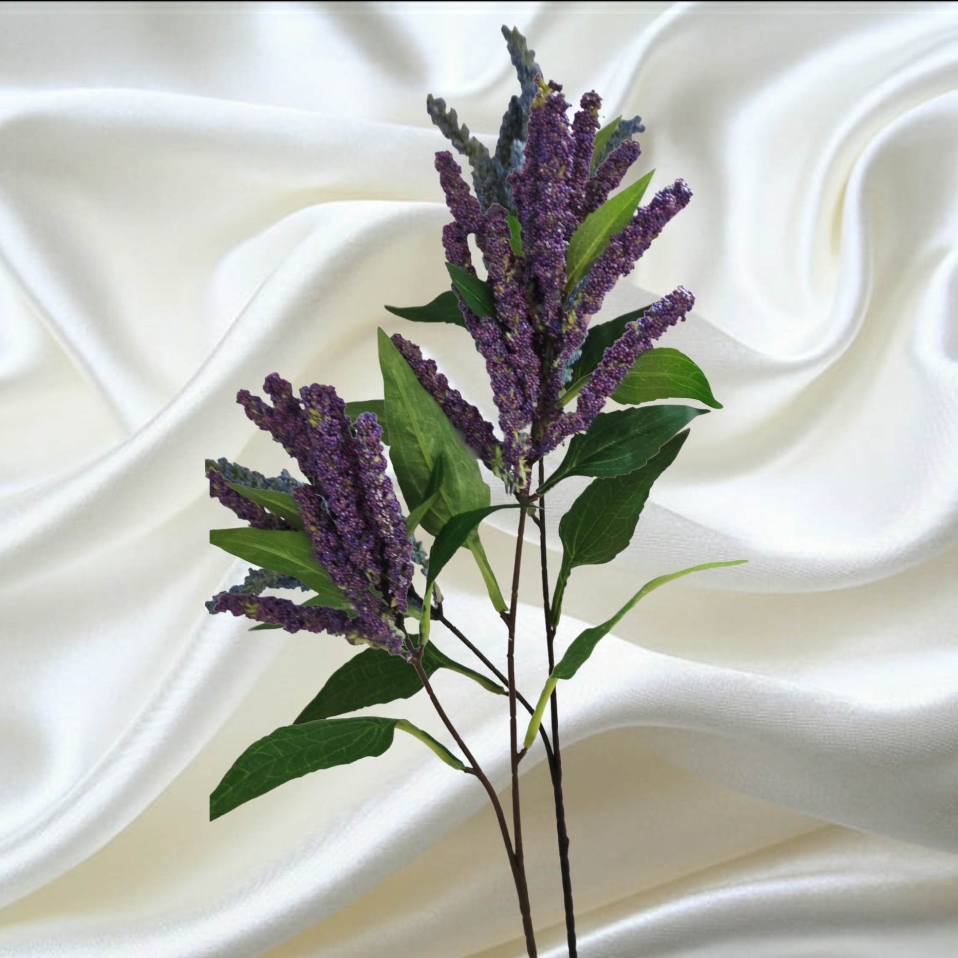 94cm Coloured Spray Lavender - Evergreen Silk Plants