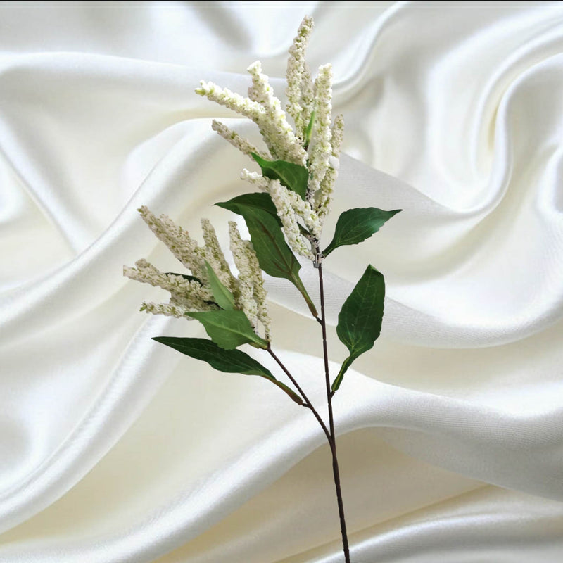 94cm Coloured Spray White | Evergreen Silk Plants