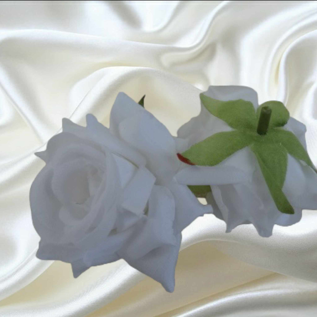 5.5cm Silk Rose White | Evergreen Silk Plants