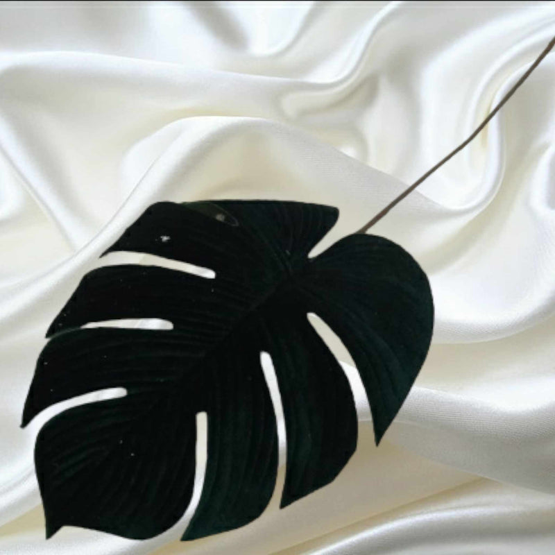 58cm Monstera Leaf Velvet - Evergreen Silk Plants