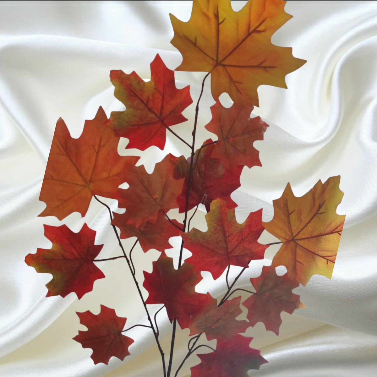 70cm Autumn Maple leaf spray | Evergreen Silk Plants