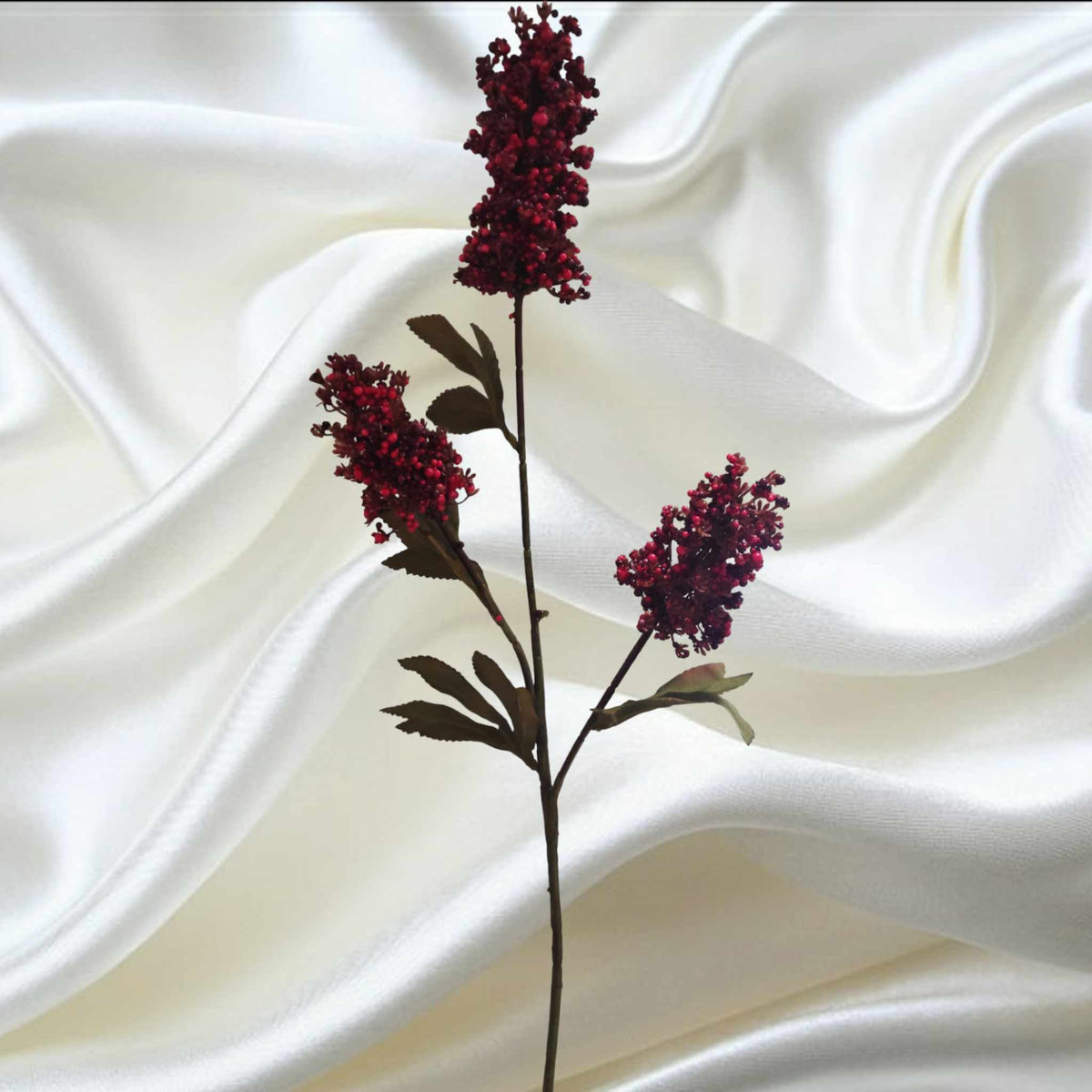 86c 3 headed Decorative Filler Red | Evergreen Silk Plants