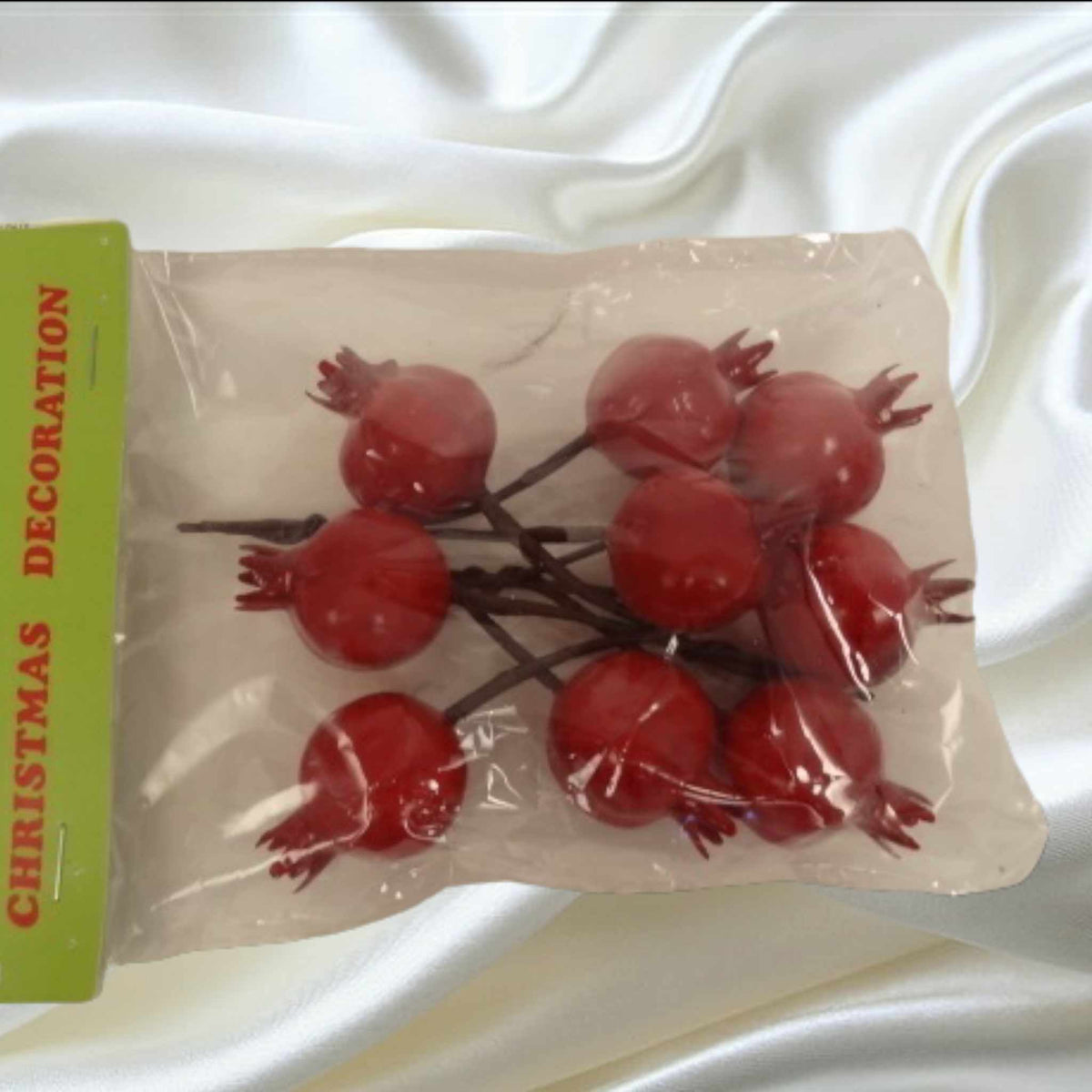 3.5cm Mini Pomegranates x 9 | Evergreen Silk Plants