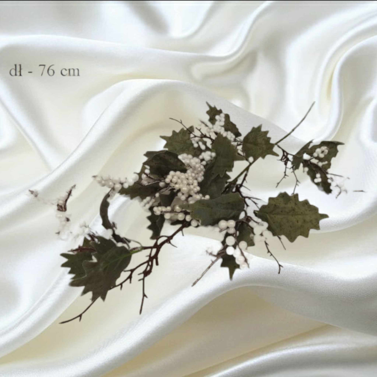 76cm White Berry Spray | Evergreen Silk Plants