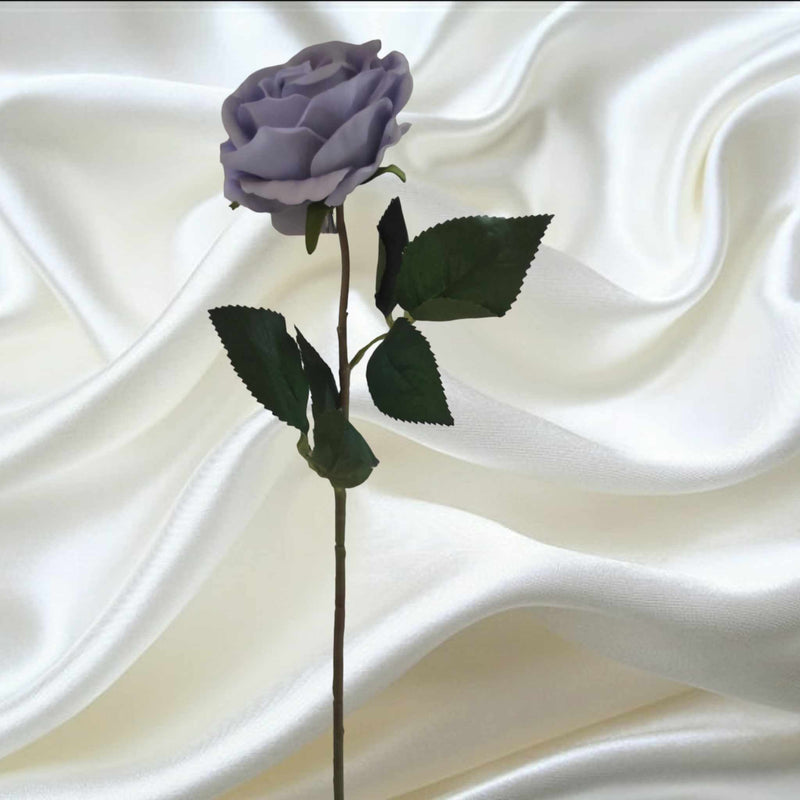 67cm Velvet Rose Grey | Evergreen Silk Plants