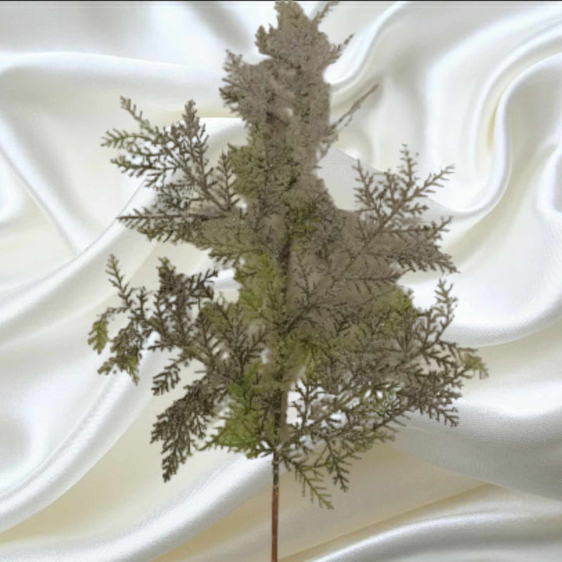 70cm frosted branch - Evergreen Silk Plants