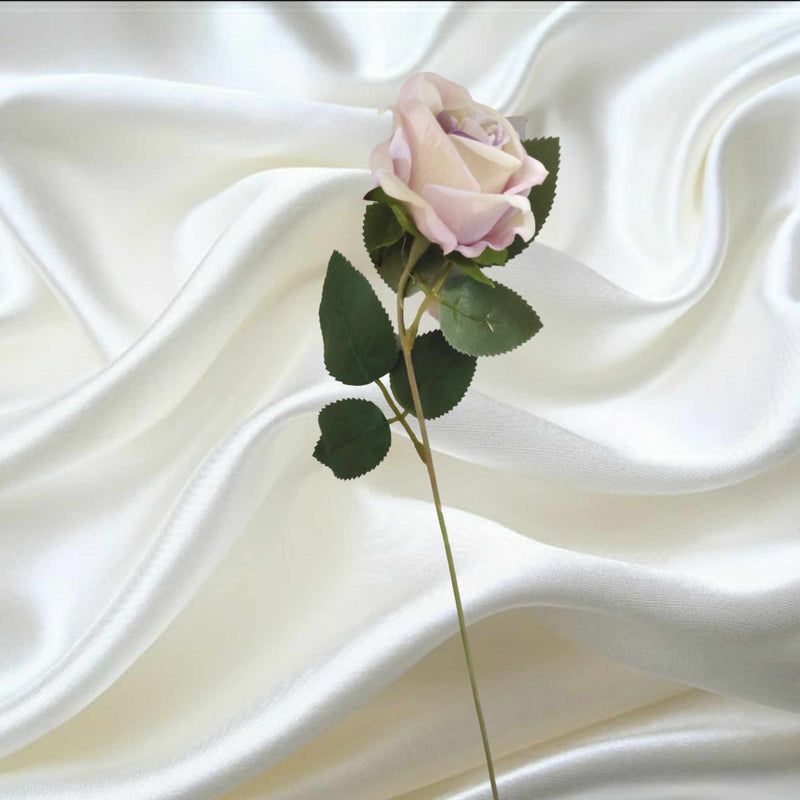 52cm Velvet Rose Burgundy/Cream | Evergreen Silk Plants