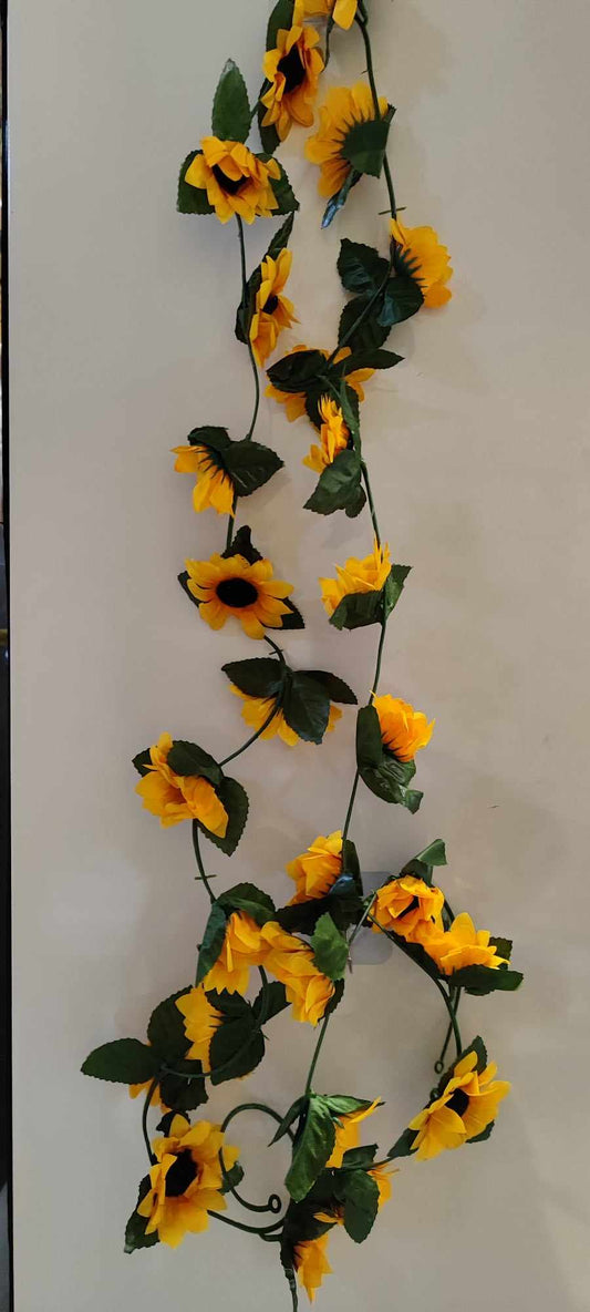 240cm Sunflower Garland - Evergreen Silk Plants