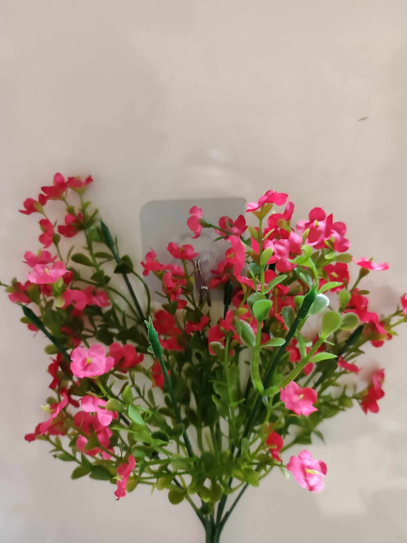 33cm Flowering Filler Cerise - Evergreen Silk Plants