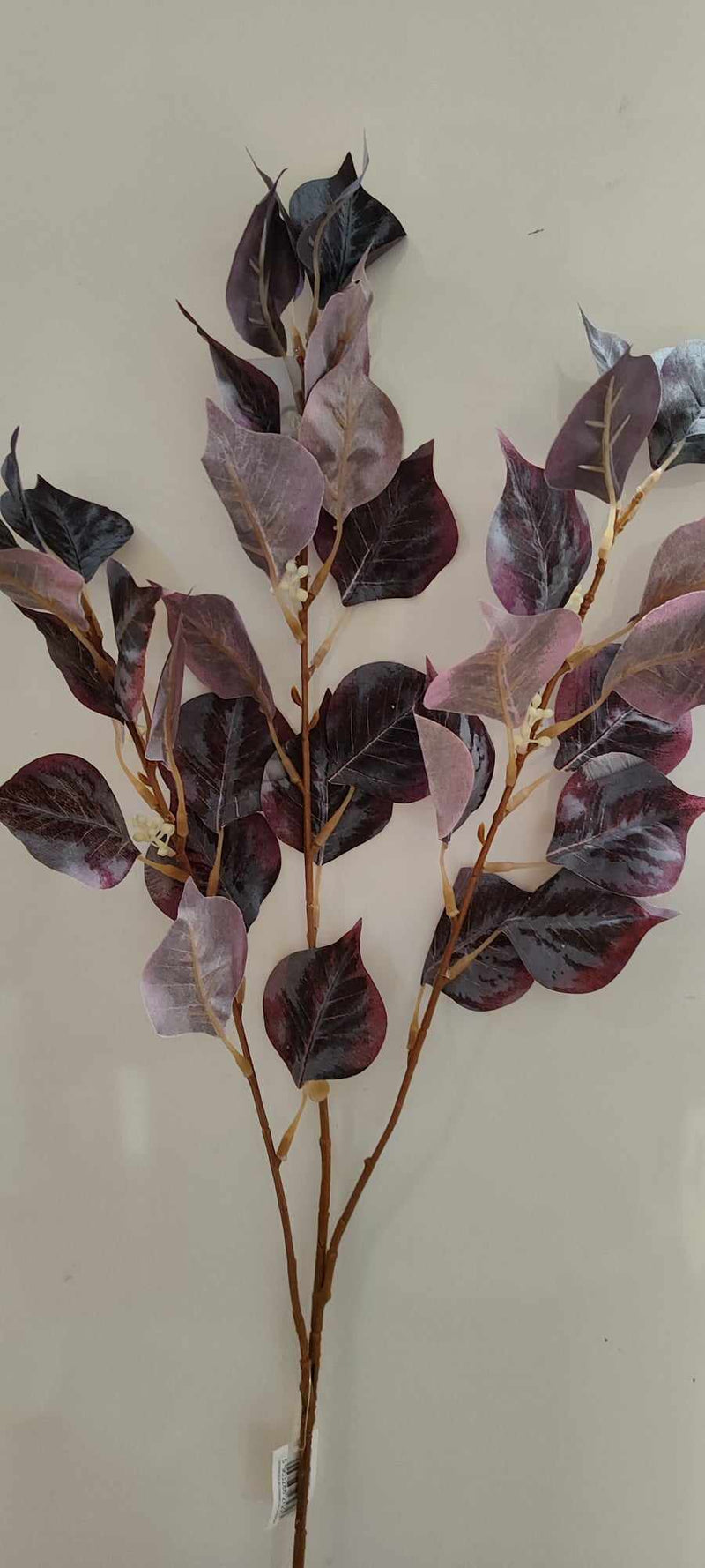 80cm Leaf Spray Wine - Evergreen Silk Plants