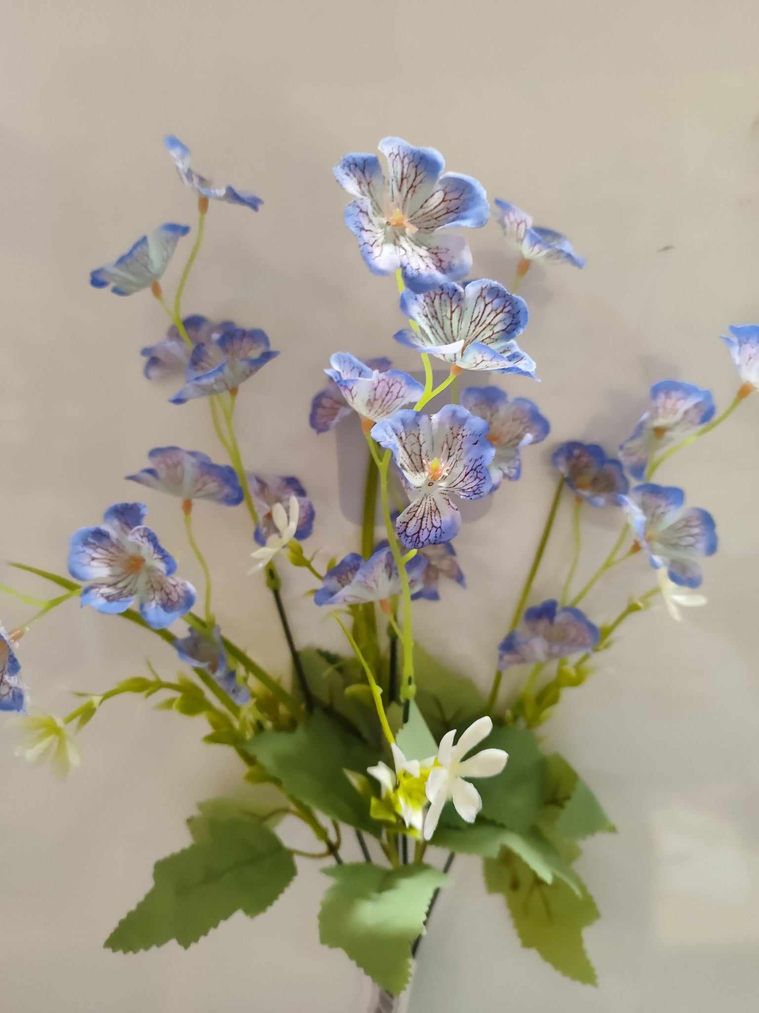 42cm Wildflower TT/Blue - Evergreen Silk Plants