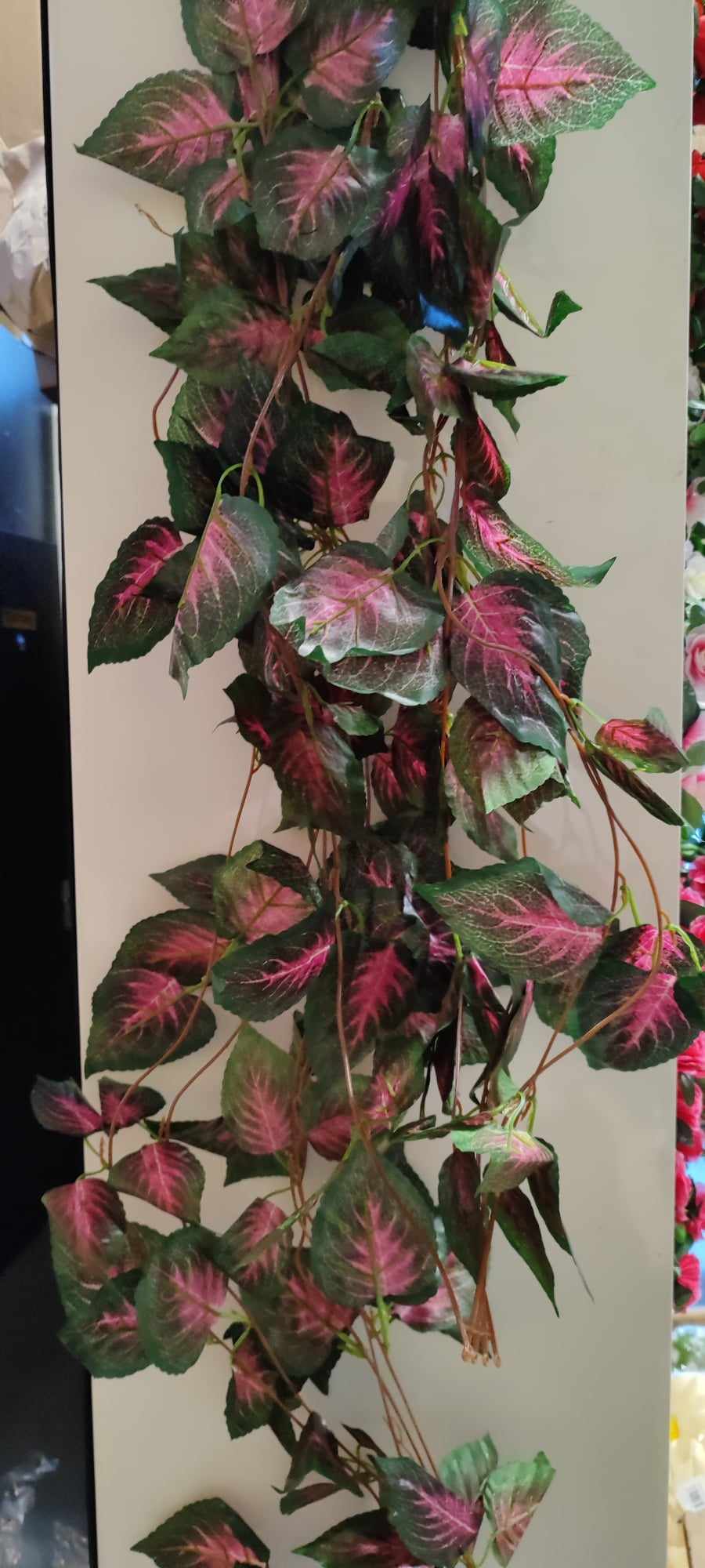 240cm Trailing Ivy. Purple leaf - Evergreen Silk Plants