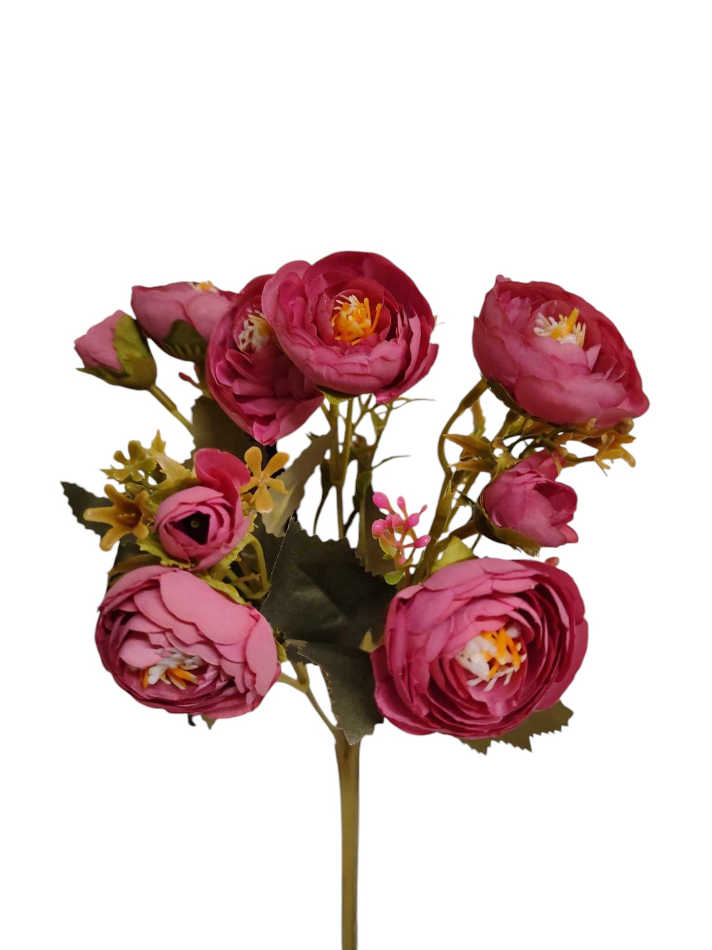 28cm Ranunculus Bouquet Cerise