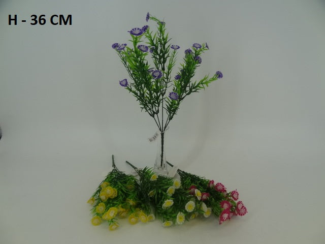 36cm Flowering Grass Filler - Evergreen Silk Plants