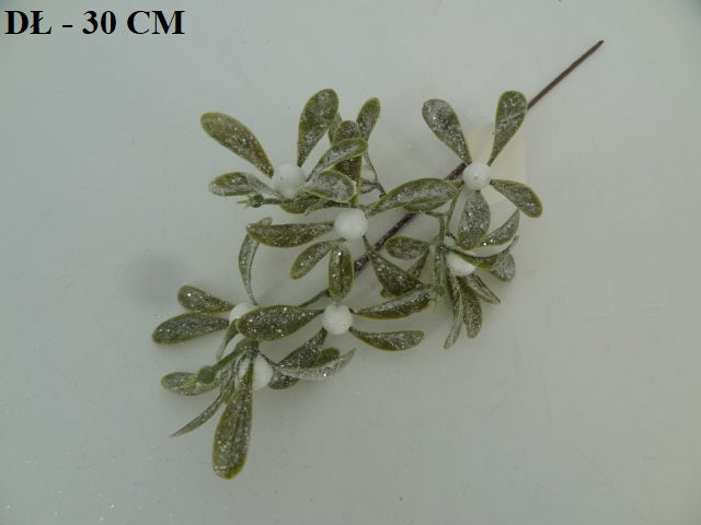 30cm Mistletoe spray - Evergreen Silk Plants