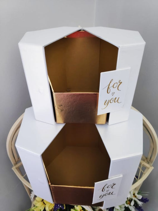 Florist Hat Box - Evergreen Silk Plants