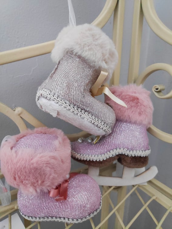 Christmas Baby boot | Evergreen Silk Plants