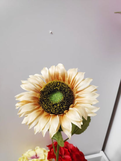 Coloured Stemmed Sunflowers - Evergreen Silk Plants