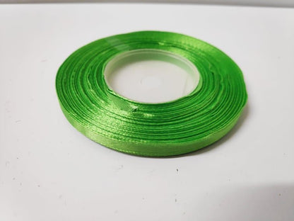 Florist 6mm Satin Ribbon - Evergreen Silk Plants