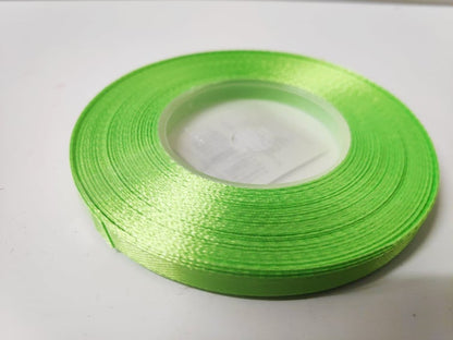 Florist 6mm Satin Ribbon - Evergreen Silk Plants