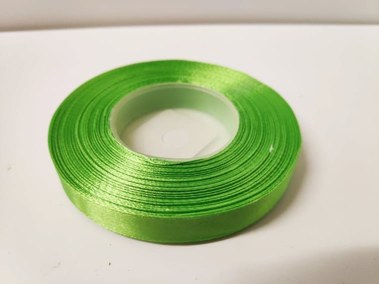 Florist 12mm Satin Ribbon - Evergreen Silk Plants