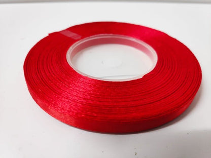 Florist 6mm Satin Ribbon - Evergreen Silk Plants