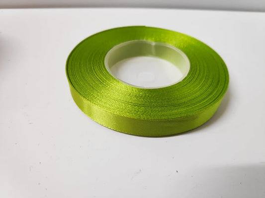 Florist 12mm Satin Ribbon - Evergreen Silk Plants