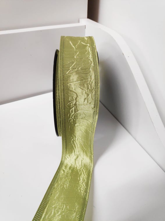 Florist Luxury Vaganza Wired Ribbon - Evergreen Silk Plants