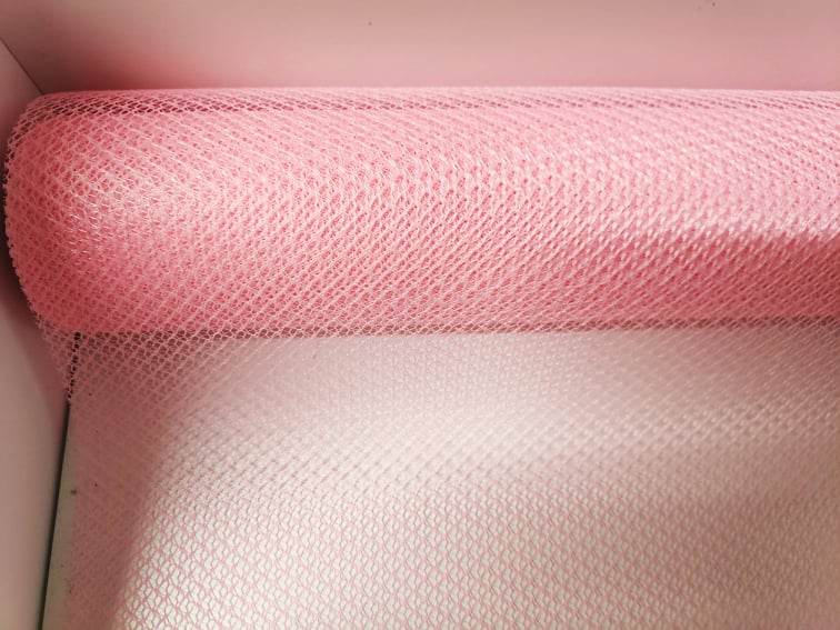 Florist Mesh Ribbon - Evergreen Silk Plants