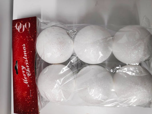 Christmas Balls x6 - Evergreen Silk Plants