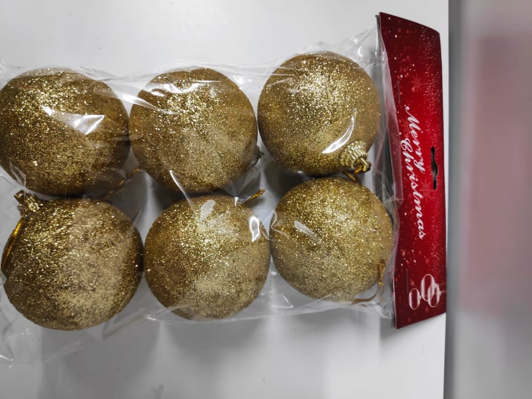 Christmas Balls x6 - Evergreen Silk Plants