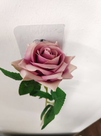 Stemmed Rose Dusty Pink 50cm - Evergreen Silk Plants