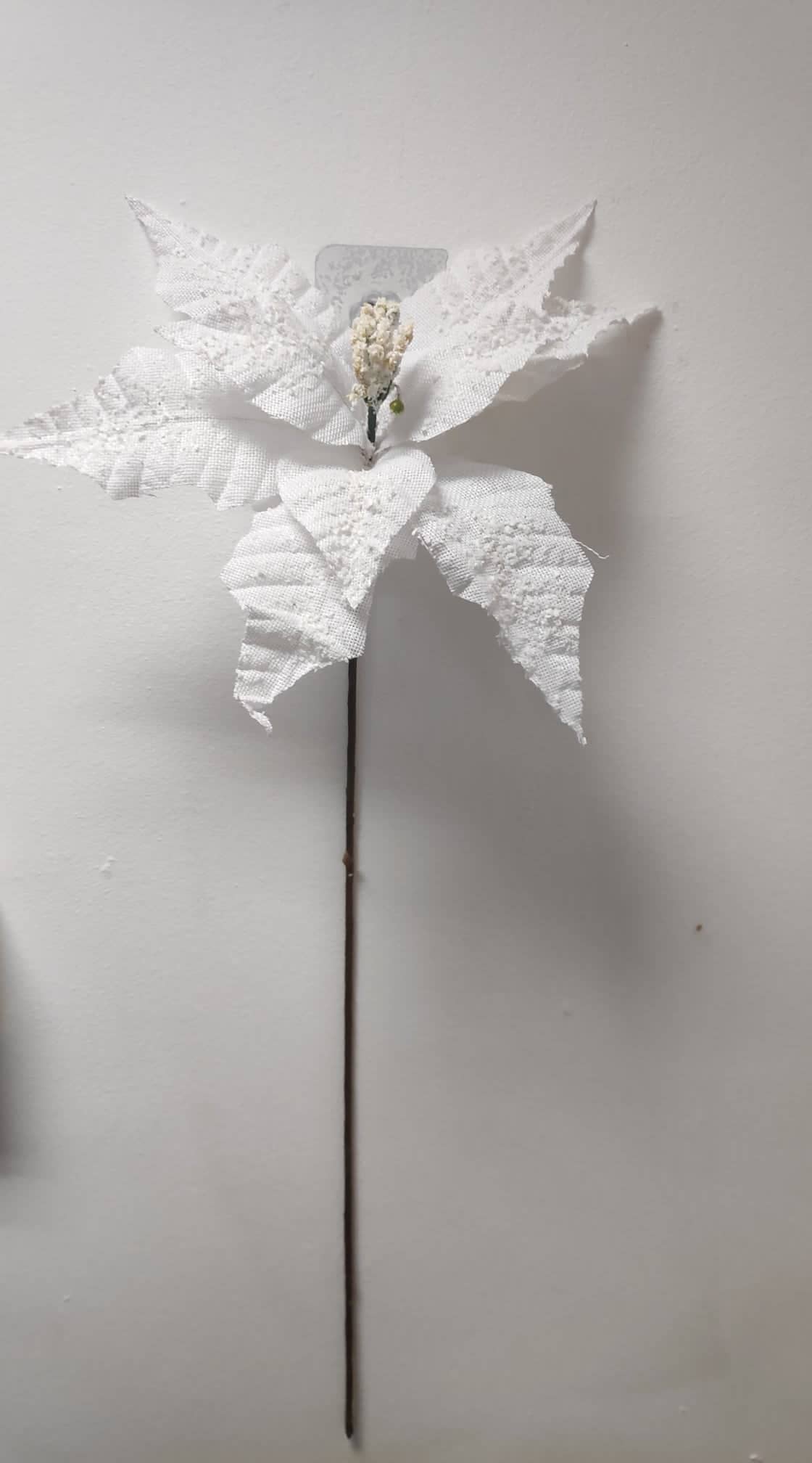 67cm White Poinsettia - Evergreen Silk Plants