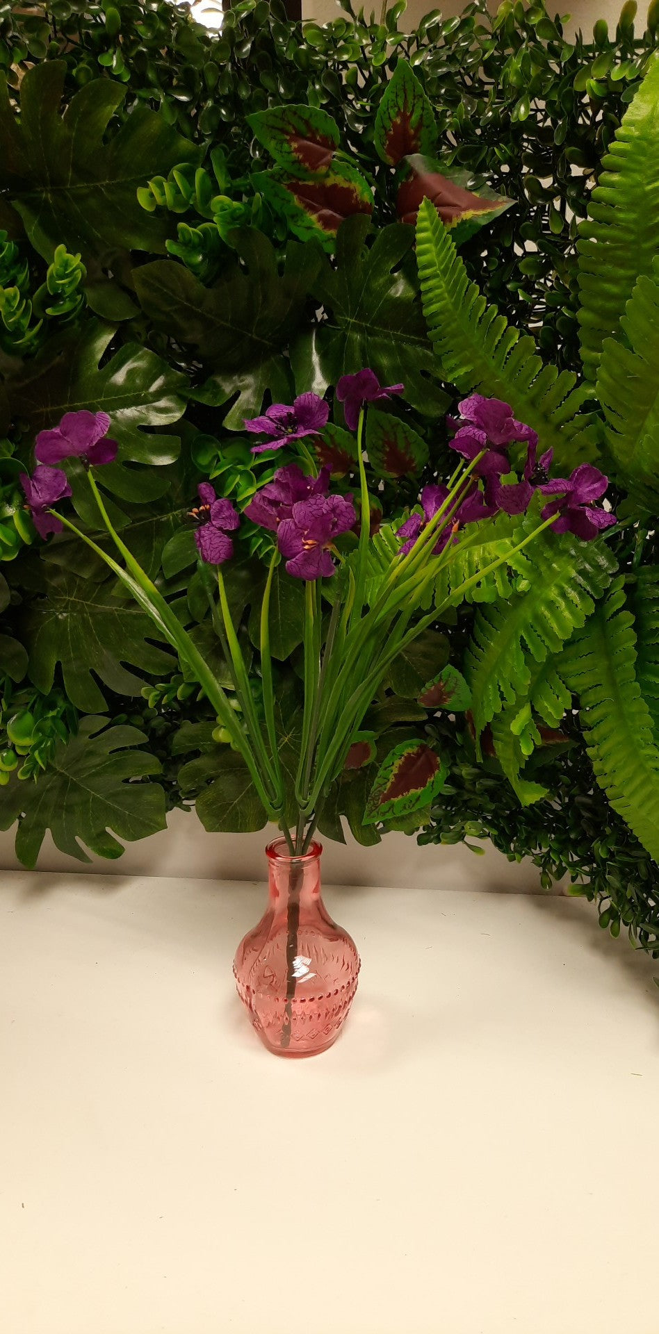 34cm Flowering Filler | Evergreen Silk Plants