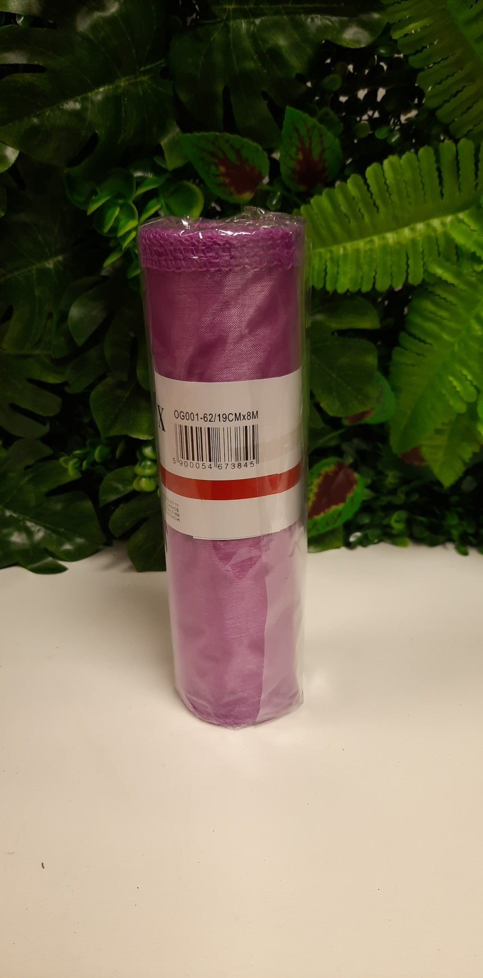 Organza Ribbon Lavender 19cm x 8mtr | Evergreen Silk Plants
