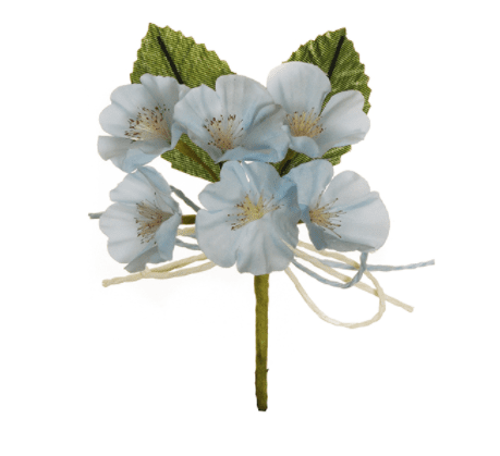 Peach Blossom Pick Blue | Evergreen Silk Plants