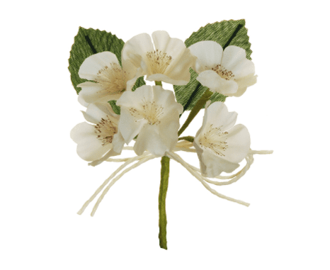 Peach Blossom Pick Ivory - Evergreen Silk Plants