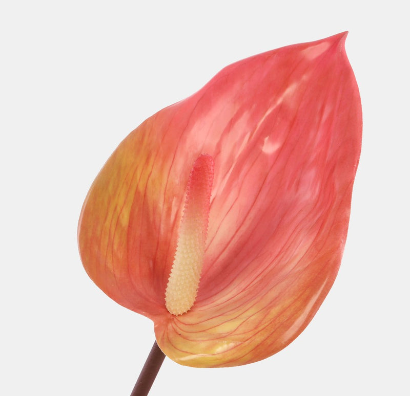 Large Anthurium Sprig - Evergreen Silk Plants