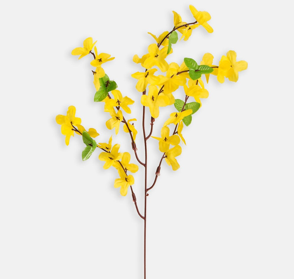 Forsythia Flower Sprig - Evergreen Silk Plants