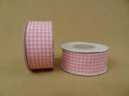 Florist Ribbon Checkered - Evergreen Silk Plants