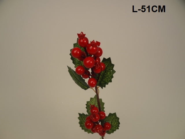Christmas Red Berry pick | Evergreen Silk Plants