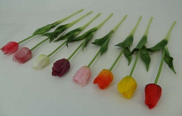 47cm Single Tulip open | Evergreen Silk Plants