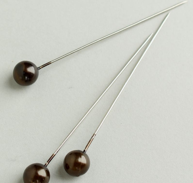 Florist Pearl Pins 96 pcs - Evergreen Silk Plants